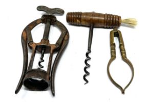 Antique 1880 JAMES HEELEY & SONS double lever corkscrew etc