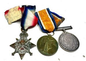 WW1 1914-15 Star Trio inc. Named L-10656 Pte D.W Griffiths Royal West Kent. R