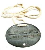 Original WW2 German Dog Tag - Marked - ss-pz.gren .ers.btt.3