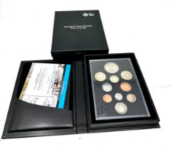 2012 Proof Set Royal Mint 10 Coin Set Box & COA