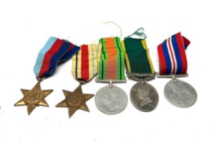 WW2 Territorial Medal Group inc. Africa Star Territorial Named 2058814 gnr f.g tidmarsh r.a