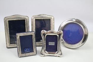 5 x .925 sterling photograph frames