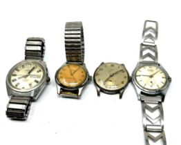 selection of vintage gents wrist watches inc rotary automatic bifora oris & lacorda all are ticking