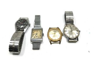 selection of vintage wristwatches inc ingersoll siro amida excalibur untested