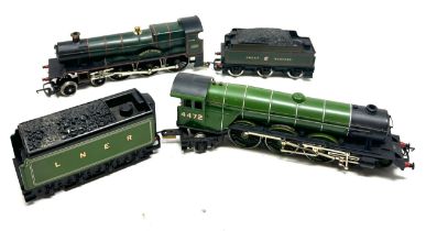 2 Hornby electric trains 4472 flying scotsman & 2920 saint david