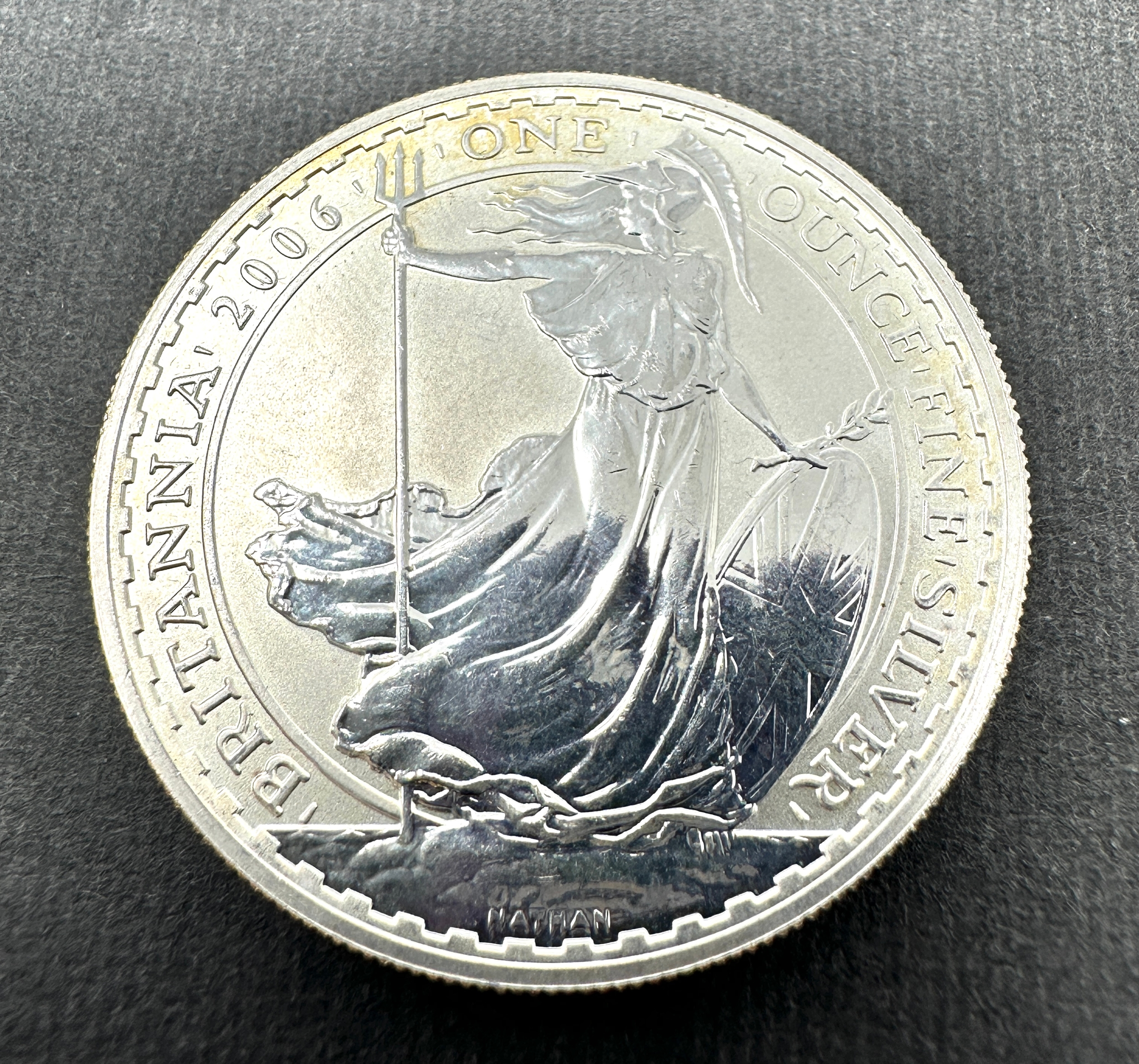 2006 Britannia one ounce fine silver two pounds coin