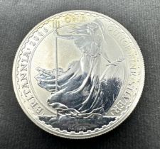 2006 Britannia one ounce fine silver two pounds coin