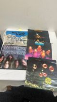 Selection of 5 Deep Purple records includes in the rock, machine head, Who do we think we are,