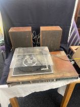 Bosh record player and speakers, untested
