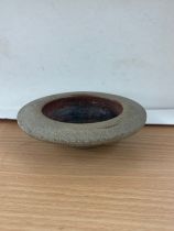 Vintage studio pottery bowl with makers mark