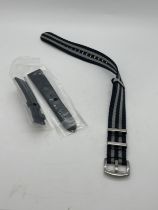 Genuine crocodile leather watch strap and one other