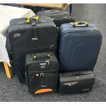 Selection of five various sized suitcases- A/F
