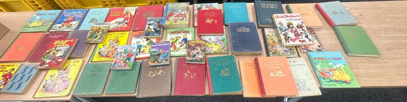 Large selection of vintage Enid Blyton books to include ' The Second Holiday', ' Every day of play