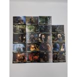 Presenting the Lord of the Rings trilogy Topps trading cards spanning all three films. This lot