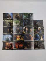 Presenting the Lord of the Rings trilogy Topps trading cards spanning all three films. This lot