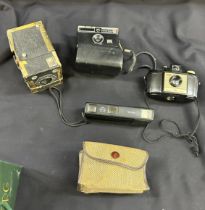 Four vintage cameras, untested