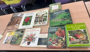 Selection of gardening and wildlife books