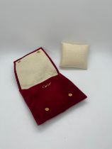 Genuine Cartier Watch Travel Pouch Service Case With Cushion