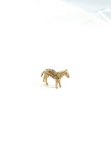 9ct gold horse charm , total weight 2.6g