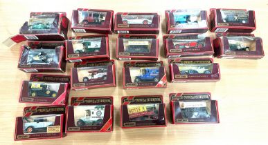 Selection of boxed Matchbox Yesteryear model vehicles to include Model T, Talbot van, Renault type