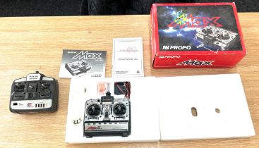 JR Propo Max remote control and 1 other