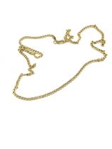 Hallmarked 9ct gold chain, approximate chain length 20 inches, overall approximate weight 4.4g