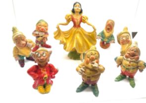 Full set 1930's wade snow white and the seven dwarfs- some A/F