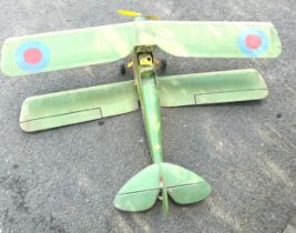 Large Tiger moth model plane R-4571, needs repair