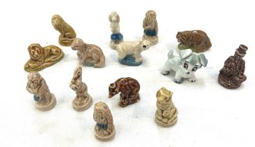 Selection of Wade Whimsies to include tramp, polar bear, lion, bear, tiger, monkey etc