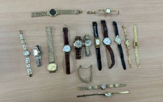 Selection of ladies wrist watches to include Guess etc, untested