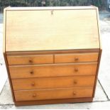 Teak Nathan bureau 4 drawer 41 inches tall 36 inches wide 18 inches depth