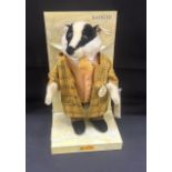 Steiff Wind in the Willow - Badger With Certificate and stand