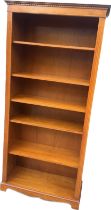 Six shelf book case 78 inches, 37 inches wide and 15.5 deep