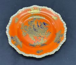 Antique Masons Chinese dragon dinner plate