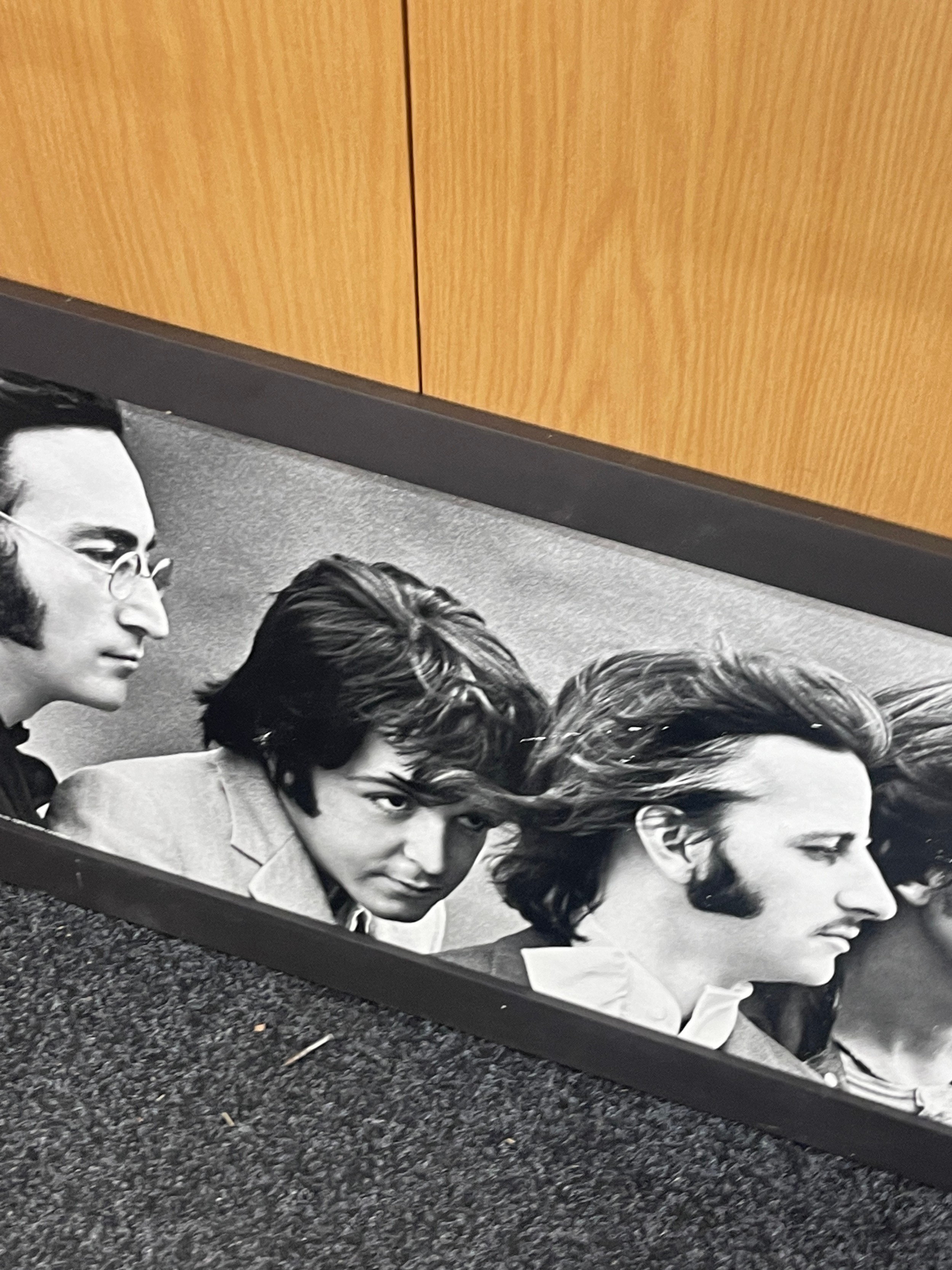 Framed Beatles print measures 36 inches by 16 inches - Image 3 of 5