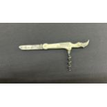 Antique Irroy champagne pocket knife / corkscrew