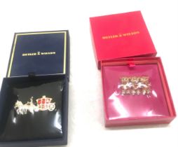 2 Brand new in the Boxes Butler and Wilson Brooches