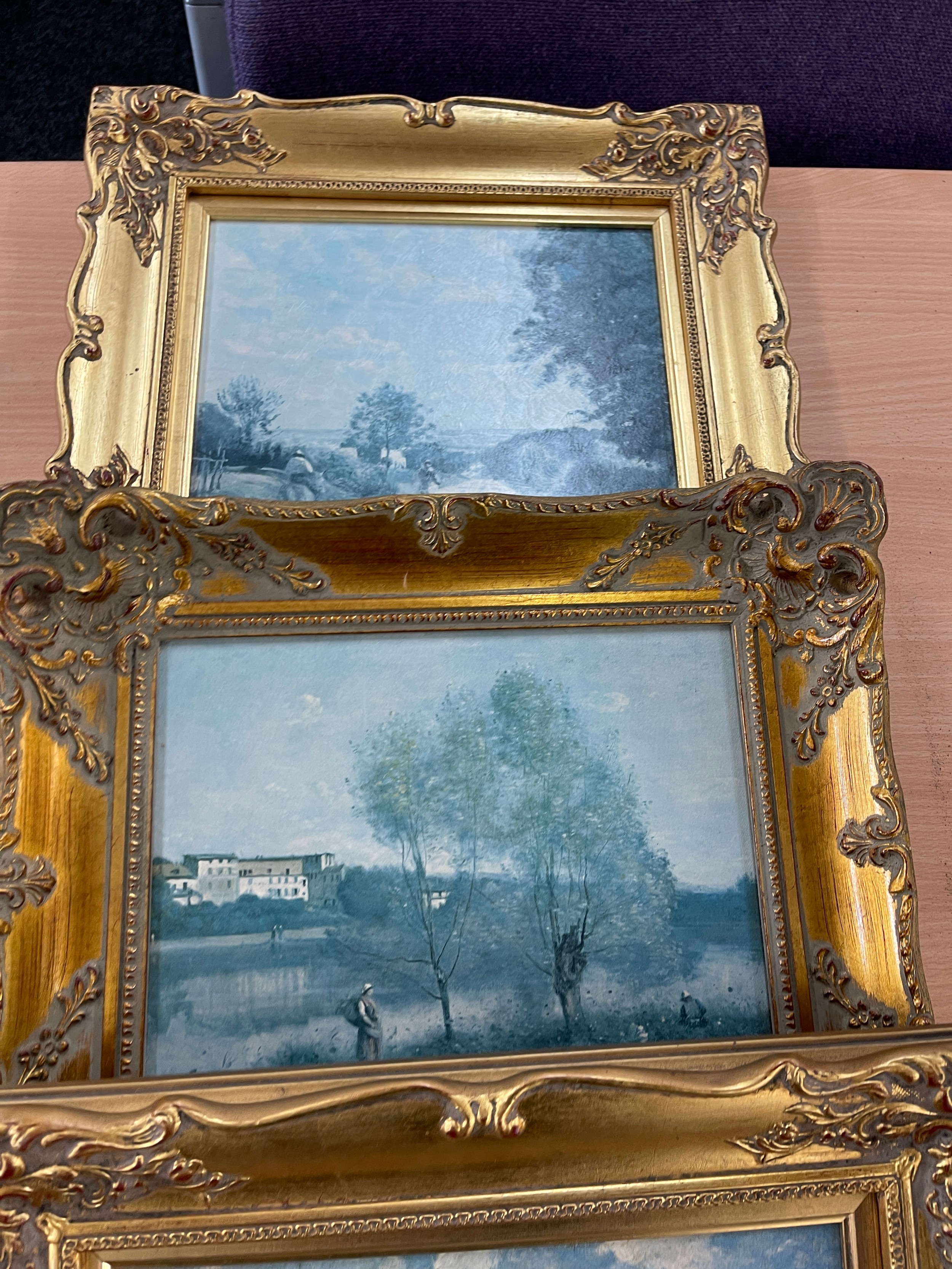 3 Gilt framed prints largest measures approximately 12 inches tall 14 inches wide - Image 3 of 3