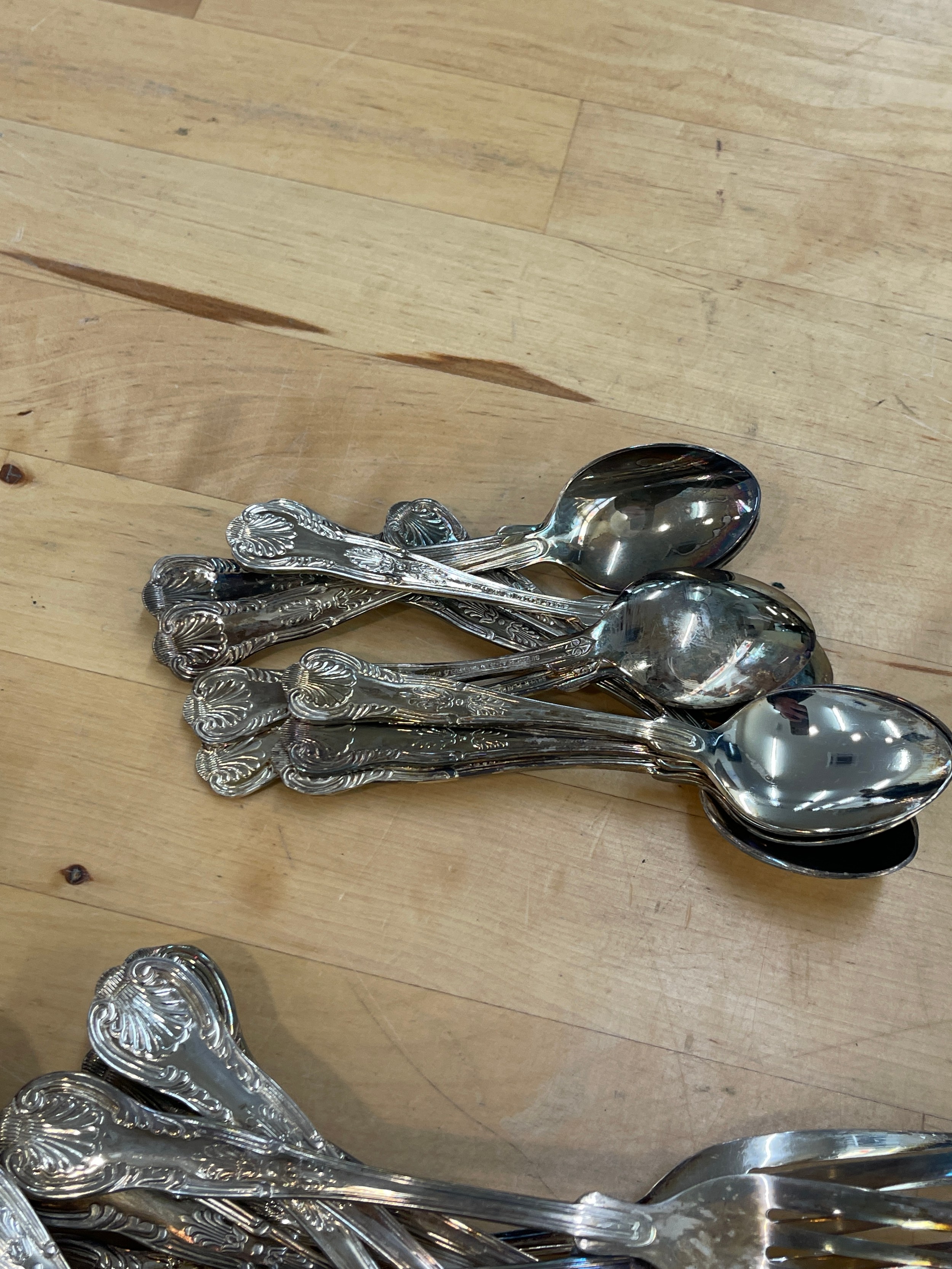 Selection of silver plated cutlery - Image 3 of 6