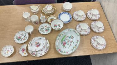 Antique part tea sets to include Coalport, Royal Doulton etc