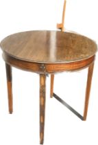 Antique mahogany centre table measures approx 29 inches tall by 30 diameter