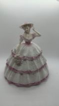 Coalport Large Carnation limited edition figure from Four Flowers Collection with COA