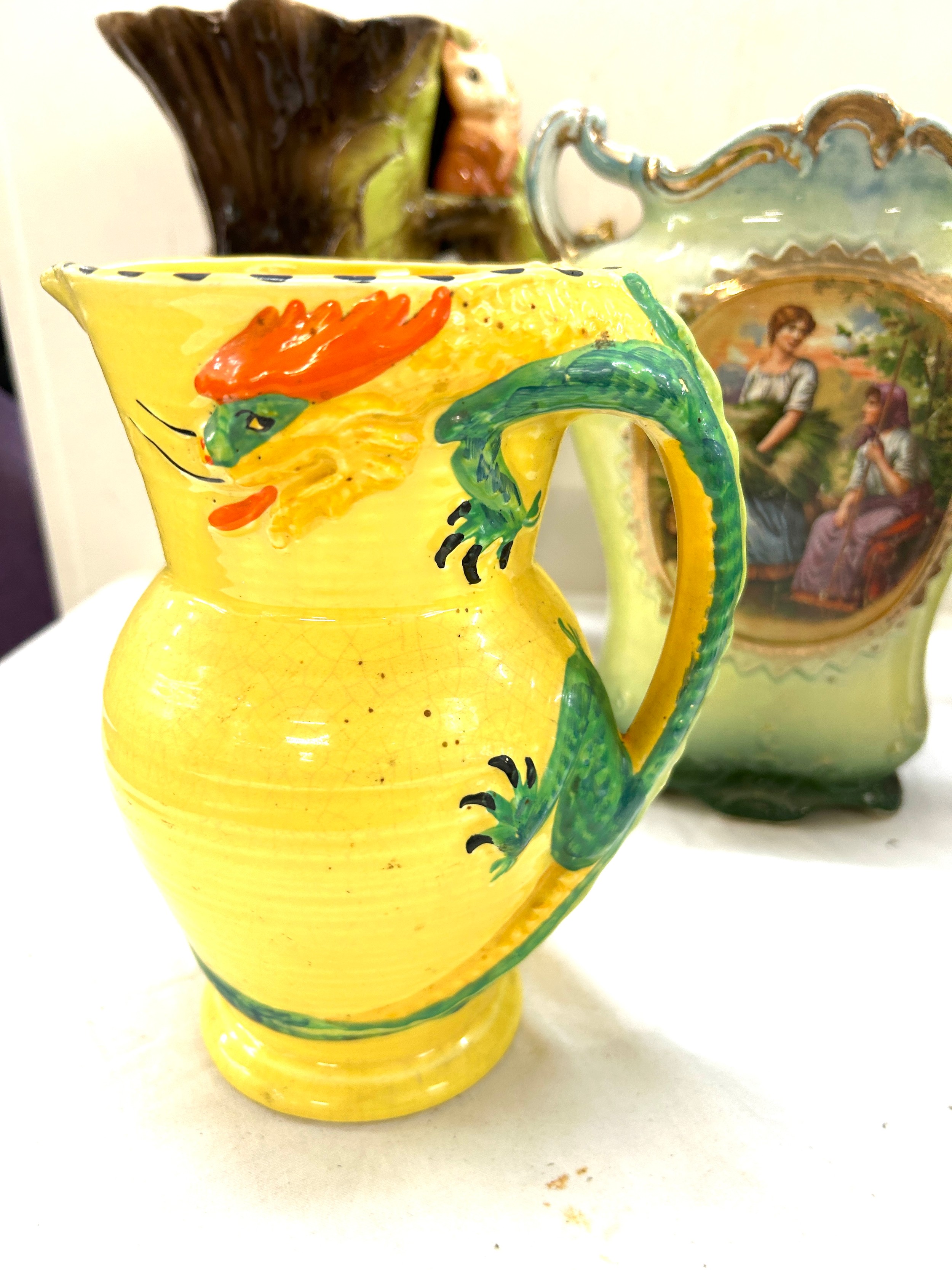 Large selection of jugs and vases to include porcelain tallest measures 11 inches tall - Image 5 of 7