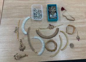 Large selection of costume jewellery