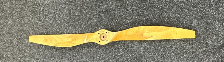 C-3267 wooden aeroplane propeller measures approx 48 inches long