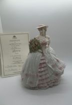 Coalport lady figure Rose from the four flowers collection, , with COA