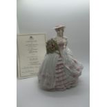 Coalport lady figure Rose from the four flowers collection, , with COA