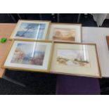 4 Framed Prints largest measures approximately 15 inches tall 21 inches wide