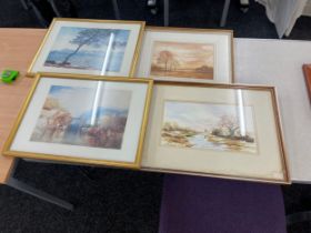 4 Framed Prints largest measures approximately 15 inches tall 21 inches wide