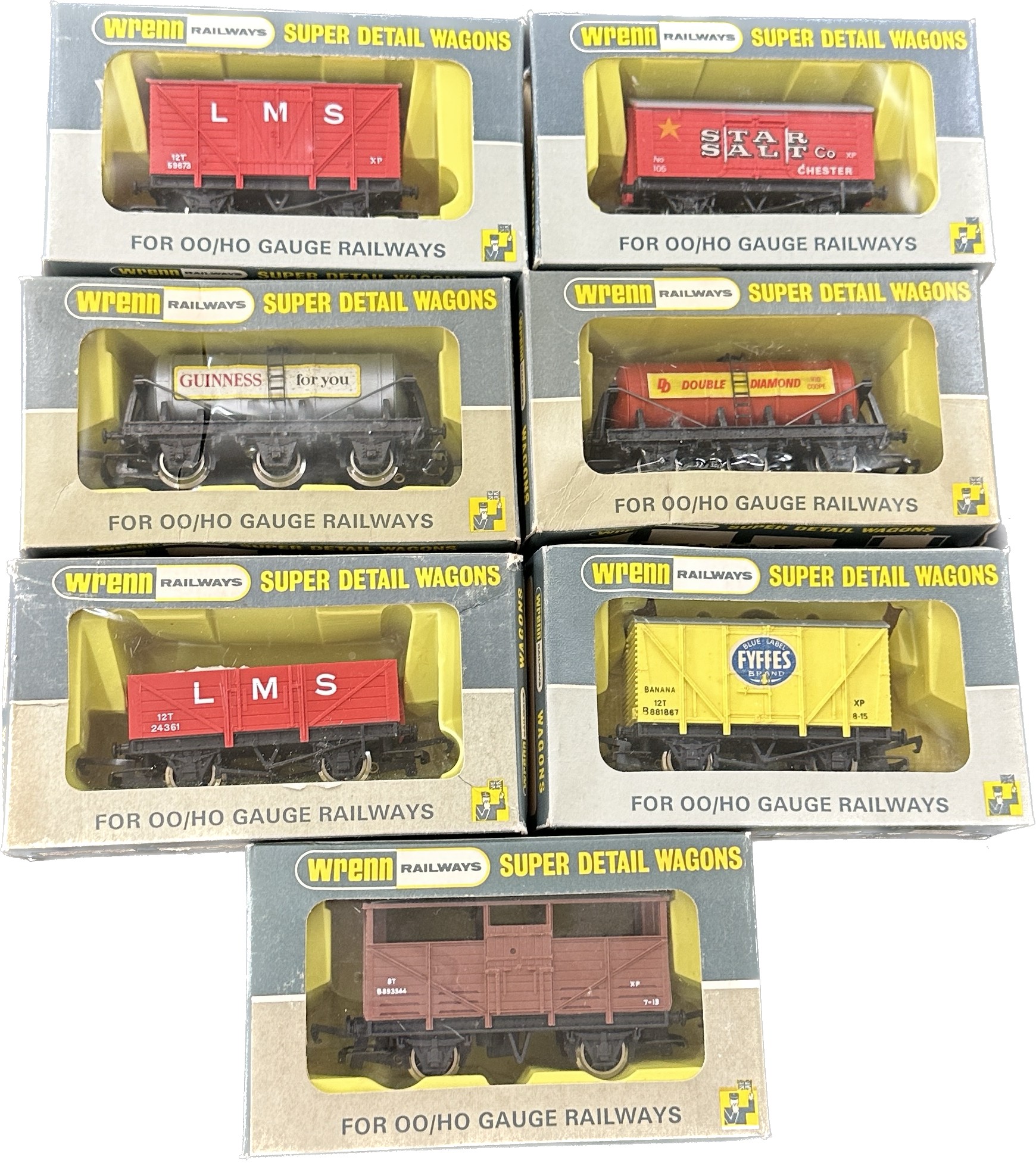 Selection of 7 Boxed Wrenn railways super detail wagons to include W5022, W5003, W4630, W5044, - Image 2 of 4